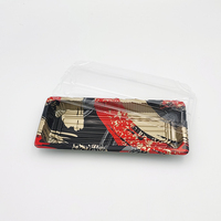 JY-1102 Einweg-Plastik-Sushi-Tablett Sushi-Verpackungsbox Großhandel Plastik-Lebensmittelbehälter SUSHI-BOX
