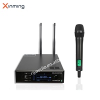 Microphone à condensateur sans fil R-10/R-10a 1 canal UHF, véritable diversité, suppression du bruit, antenne intégrée, amplificateur, utilisation karaoké