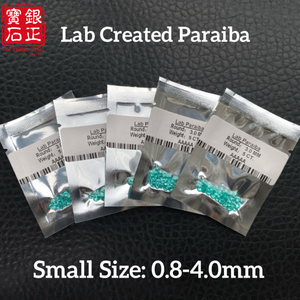 Pietre Preziose Sintetiche <span class=keywords><strong>Paraiba</strong></span> Create in Laboratorio con Metodo Fiamma, Pietre YAG Rotonde di Piccole Dimensioni per Gioielli e Creazione di Anelli Regalo - Product Image 1