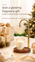 Lampe chauffe-bougie électrique réglable avec minuterie et variateur d'intensité pour sapin de Noël, vente en gros