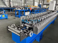 Machine de formage de rouleaux pour portes à volets roulants perforés, contrôlée par PLC, pour plusieurs tailles, avec composants de moteur à roulement