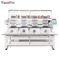 VanePro Nouvelle Machine à Broderie Informatisée de Haute Qualité à 12/15 Aiguilles et 4 Têtes avec Moteur pour Usage Domestique et Professionnel, Assistance Après-Vente 24h/24