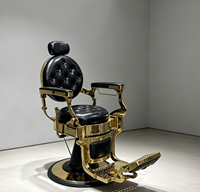 Chaise de barbier classique rétro de qualité supérieure, réglable et hydraulique, pour une utilisation professionnelle en salon de coiffure, pour la coupe de cheveux et le rasage