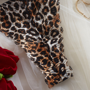 Hot Sale Leopard Printed Ultral-thin Lingerie <b>Set</b> <b>Sexy</b> Wireless See-through 2Pcs <b>Bra</b> and Panties <b>Set</b> - Product Image 6