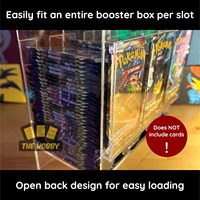 Distributeur de boosters à 3 fentes pour Pokemon Autres TCG Boîte de boosters complète facile à installer en plastique durable Levez votre nuit de tirage