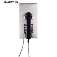Téléphone VoIP robuste et anti-vandalisme Safecom pour prisons avec combiné – Fabricant de téléphones IP SIP pour établissements correctionnels