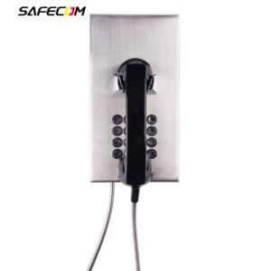 Téléphone VoIP robuste et anti-vandalisme Safecom avec combiné pour prisons, fabricant de téléphones VoIP pour établissements correctionnels - Product Image 4