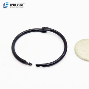 YIWANG, anillos de encuadernación de libros de hojas sueltas negras de 1,5 pulgadas para tarjetas de índice, cuaderno escolar - Product Image 2