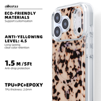 Coques de téléphone personnalisées en acétate transparent motif léopard magnétique, couleur écaille de tortue blonde, pour iPhone 17 Air 16 15 14 13 12 11 Xr Pro Max