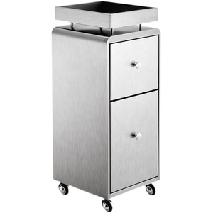 Wallybeauty Luxury Stainless Steel Hair Salon Working <b>Trolley</b> Cart <b>Trolley</b> Salon Station <b>Trolleys</b> with Wheels - Product Image 1
