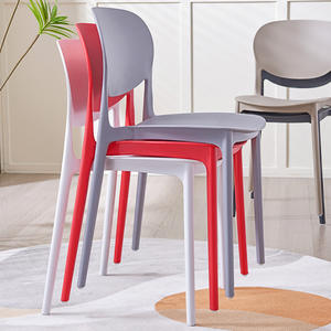 प्लास्टिक कुर्सी रेस्तरां में भोजन मेज और कुर्सी वयस्क अवकाश कुर्सी प्लास्टिक मल बैकरेस्ट कुर्सी - Product Image 1