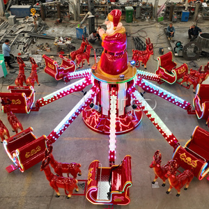 Juego mecánico avion atracciones de Navidad fabricante fibra vidrio Reno y trineo atracciones autocontrol de Navidad en venta - Product Image 6