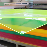 Feuille acrylique colorée en gros 1200*2400*3mm, feuille PMMA, feuille acrylique coulée transparente pour découpe laser