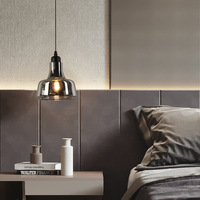 Suspension de restaurant au design nordique, luminaire artistique noir à trois têtes, lampe de comptoir de bar, lampe de chevet pour chambre