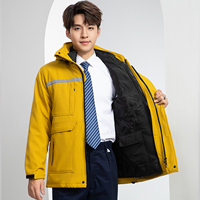 Nouvelle veste de travail hiver 2026 pour hommes et femmes, épaisse, résistante au froid, coupe-vent, imperméable, en polyester, pour la protection du travail