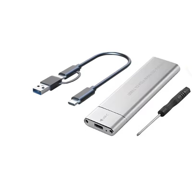 10Gbps USB 3.2 Gen 2 Type-C to M.2 NVMe SSD Enclosure, Aluminum External Drive Box, PCIe M-Key Adapter Caddy for 2280