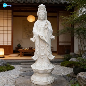 พระพุทธรูป<span class=keywords><strong>กวน</strong></span><span class=keywords><strong>อิ</strong></span><span class=keywords><strong>ม</strong></span>หินอ่อนสีขาวแบบกำหนดเอง ดีไซน์ธรรมชาติ สำหรับใช้งานกลางแจ้ง - Product Image 3