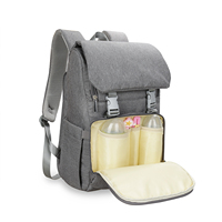 Sac à langer imperméable grande capacité, multi-compartiments, sac à dos maternelle et bébé pour mamans en voyage