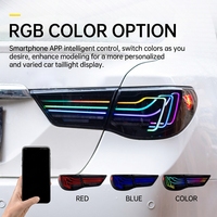 Feux de jour à LED séquentiels Plug-and-Play pour voiture, feux arrière LED RGB modifiés pour Toyota Reiz Mark X 2010-2017
