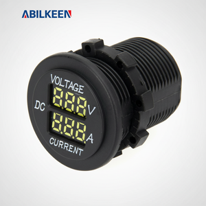 Voltmètre numérique Abilkeen 120V DC avec affichage LED, jauge de tension et de courant pour tester les batteries de voiture - Product Image 1