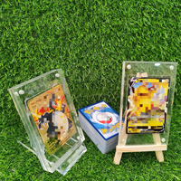 Protection UV, porte-cartes de collection TCG personnalisé, 35PT, 1/4'', porte-cartes encastré à visser, étui de protection en acrylique, boîte de présentation