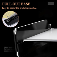 Transparenter L-förmiger Acryl-Doppelseitiger Schreibtisch-Namenskartenhalter UV-Druck Moderner Stil Stehender Halter für Büro