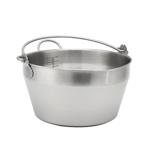 9L Stainless Steel <strong>Preserving</strong> Jam <strong>Pans</strong> 30cm Maslin <strong>Pan</strong> with Hanging Handle for Outdoor Camping Korean Cookware for Jam Cooking - Product Image 1