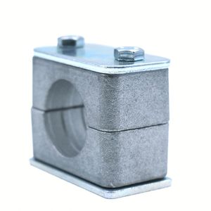Collier de fixation léger en plastique à trou unique pour conduite hydraulique marine avec finition galvanisée 6MM 102MM - Product Image 1