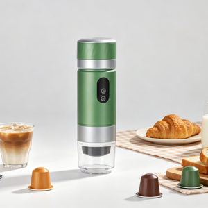 3-in-1 Portable Capsule <b>Coffee</b> Machine Self-Heating Extraction Detachable & Washable Parts Mini Espresso <b>Maker</b> for Camping - Product Image 2