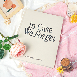 Tùy chỉnh A4 Kích thước Album ảnh hàng ngày vải lanh viết Tạp Chí du lịch gia đình Bộ nhớ lưu niệm cuốn sách ảnh in trống Tạp Chí - Product Image 1