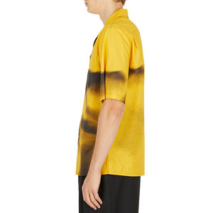 Nuovo stile tessuto di cotone collo largo manica corta Graffiti vernice Spray camicie per uomo - Product Image 3