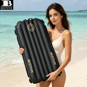 Tapis de surf gonflable ultra-léger portable, planche de surf gonflable à haute vitesse avec pression d'air réglable pour la pratique du surf sur les vagues de plage - Product Image 3