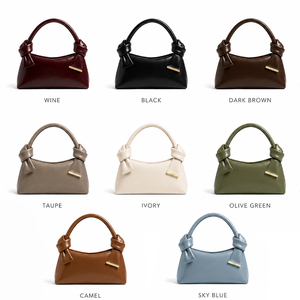 Sac à main pour femme en cuir véritable de haute qualité avec poignée nouée, vente en gros par le fabricant Gorfia - Product Image 2