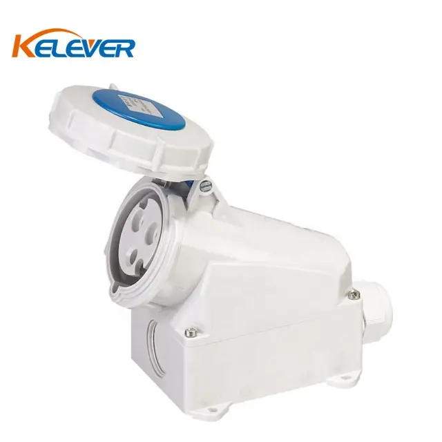 ip65 3pin 16 amp male female industrial surface mounted plug and socket