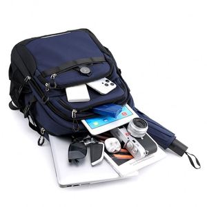 <b>Large</b> Capacity Men Laptop <b>Backpack</b> Water Resistant Business Travel Rucksack <b>School</b> <b>Backpack</b> with Chest Strap and Luggage Strap - Product Image 4