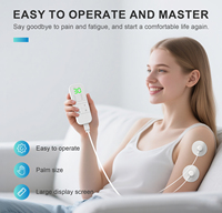 Nuevo: Electroestimulador Muscular Digital Recargable con Cable, Función de Calor, Almohadillas Reutilizables, 8 Modos, 20 Niveles de Intensidad para Masaje Corporal