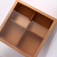 Boîte cadeau pliable en carton écologique, en stock, divers matériaux en carton kraft blanc, boîte d'emballage à compartiments multi-tailles