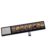 Kustomisasi Keyboard Film Saklar Sentuh Kapasitif untuk Remote Kontrol dengan Lampu Latar LED, Warna & Ukuran Membran Keypad yang Dapat Disesuaikan