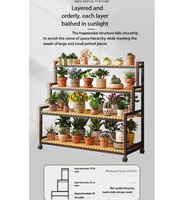 Support de rangement portable en fer forgé pour pots de fleurs, à poser au sol, vente directe usine, pour salon et maison