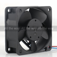 Ventilateur de refroidissement axial silencieux à roulement à billes 60x60x25mm 6CM 5V 12V 48V DC24V 75mA 1.8W AC EC 6025 614 NN pour convertisseur de fréquence