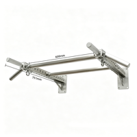 Barre de traction murale en acier inoxydable 304, barre de traction multi-positions avec boucles pour sacs de sable, équipement de gym complet pour la maison et l'intérieur