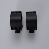 Support de fixation optique en aluminium de 30 mm à double anneaux pour accessoires de tube