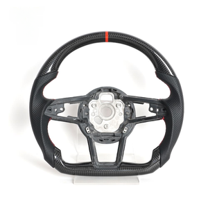 Volant de direction en fibre de carbone véritable, populaire, pour <span class=keywords><strong>Audi</strong></span> R8 <span class=keywords><strong>TT</strong></span> TTRS 2016+, style sport, couleur personnalisée - Product Image 2