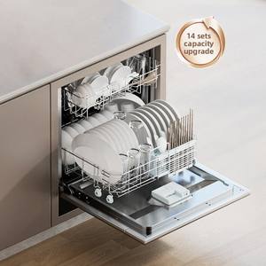 14 ensembles de <span class=keywords><strong>lave</strong></span>-<span class=keywords><strong>vaisselle</strong></span> électrique de grande capacité avec séchage à l'air chaud et stérilisation du bébé <span class=keywords><strong>Ouverture</strong></span> <span class=keywords><strong>automatique</strong></span> de la porte pour usage domestique - Product Image 2