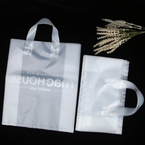 Tùy biến in logo đưa ra túi nhựa trong suốt Frosted bao bì thực phẩm lấy đi Túi mua sắm cho nhà hàng - Product Image 3