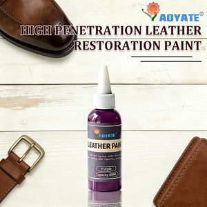 Peinture professionnelle pour cuir violet 60 ml pour meubles, intérieurs de voitures, chaussures, sacs, réparation et retouche - Product Image 6
