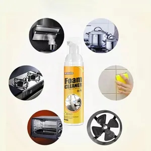 Spray de limpeza interior do carro, estofamento do detergente para limpeza do assento, uso multiuso, spray, limpador de espuma do carro