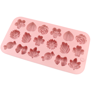 Molde de Silicona <span class=keywords><strong>para</strong></span> <span class=keywords><strong>Chocolate</strong></span> con 18 Cavidades de Diferentes Formas de Flores y Hojas <span class=keywords><strong>para</strong></span> Repostería, Dulces de Goma y <span class=keywords><strong>Chocolate</strong></span>, Molde de Resina de Silicona - Product Image 6