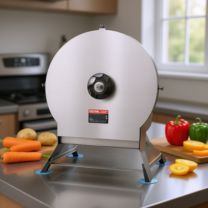 Vevor Electric Stainless Steel Slicing Machine Adjustable 0 12mm Thickness Manual <b>Vegetable</b> <b>Fruit</b> Cutter Kitchen <b>Tool</b> - Product Image 2