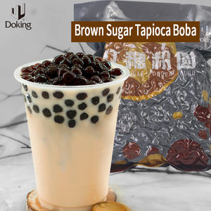 Doking Fabriek Best Verkopende Bruine Suikerpoeder Thee Popping Boba Halal Gecertificeerde Konjac Bevroren Tapioca Fruit Matcha Melk Thee - Product Image 2